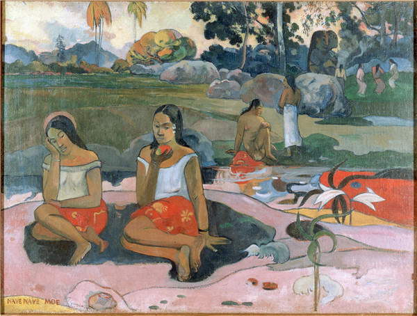 保罗·高更（Paul Gauguin）-圣泉，甜蜜的梦（1894）高清下载