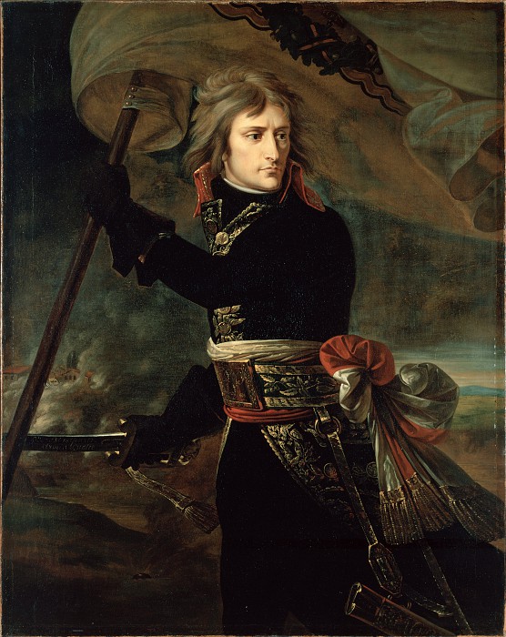 安东尼·让·格罗斯（Antoine-Jean Gros），男爵-拿破仑在Arkolsky桥上（1797）高清下载