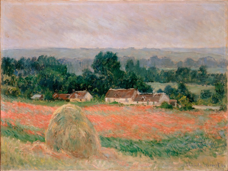 法国画家克洛德·莫奈（Claude Monet）-吉维尼的干草堆 高清下载