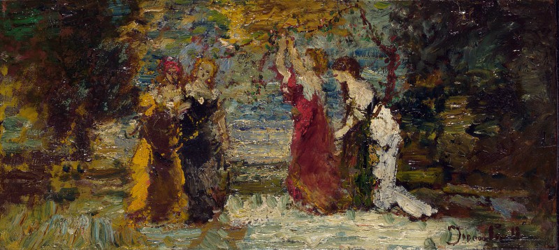 法国画家阿道夫·蒙蒂塞利(Adolphe Monticelli)-类型场景 高清下载