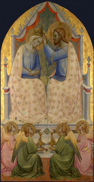 意大利画家阿格诺罗·加迪(Agnolo Gaddi)-玛丽加冕典礼 高清下载