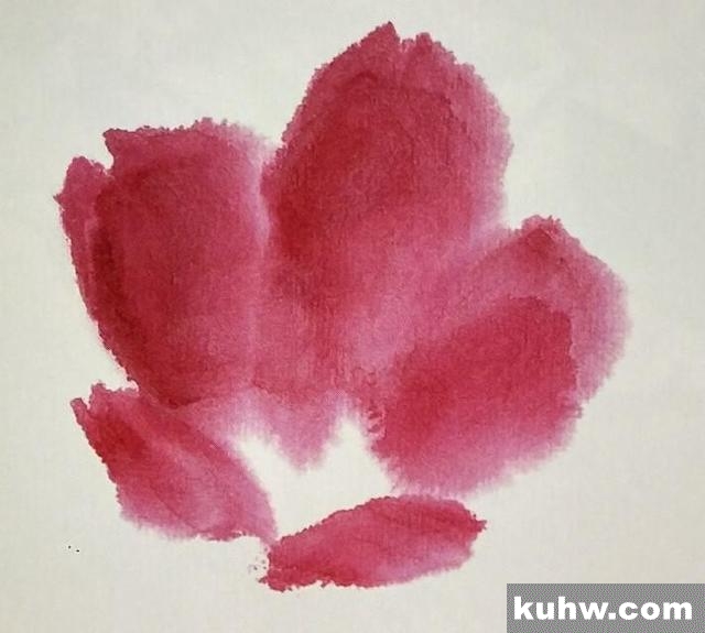 国画技法|杜鹃花的画法