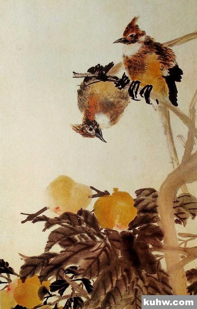 国画基础讲堂|绶带鸟的简易画法以及常见布局构图