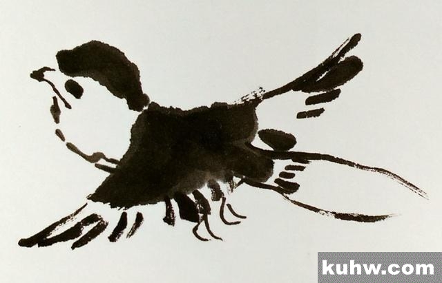 国画基础讲堂|燕子的简易画法和构图参考