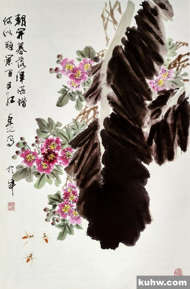 国画技法｜紫薇花的小写意画法