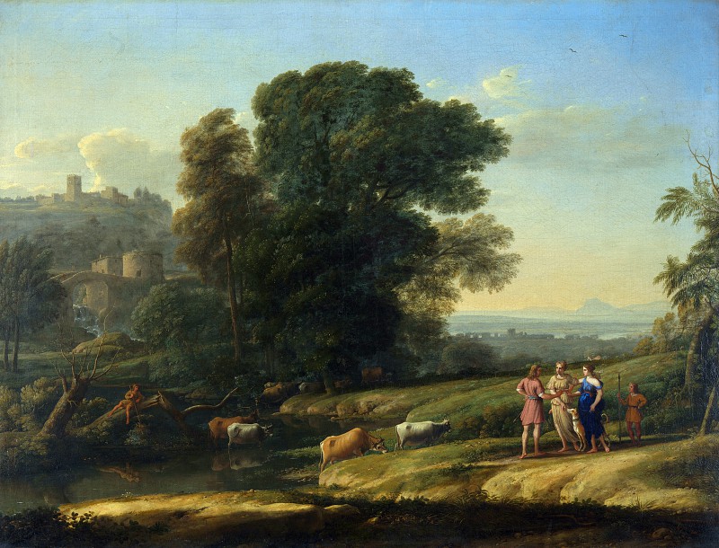 法国风景画家克劳德·洛兰(Claude Lorrain 1600-1682年)-Mul鱼Pro绕景观，戴安娜（Diana）高清下载