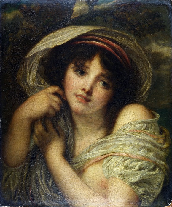 让-巴蒂斯特·格鲁兹(Jean-Baptiste Greuze,1725-1805)（跟随者）-女孩 高清下载