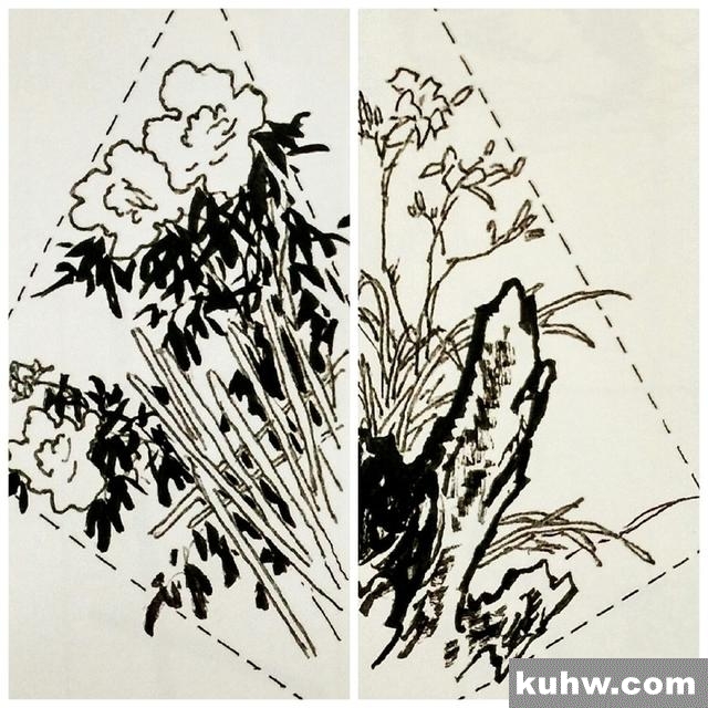 国画基础｜花鸟画的简单构图法