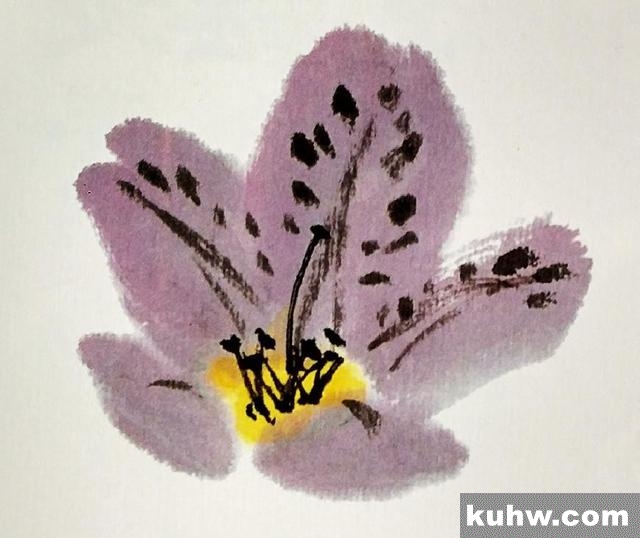 国画技法|杜鹃花的画法