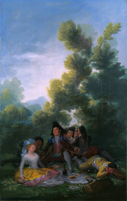 西班牙画家弗朗西斯科·德·戈雅 （Francisco de Goya y Lucientes）-野餐 高清下载