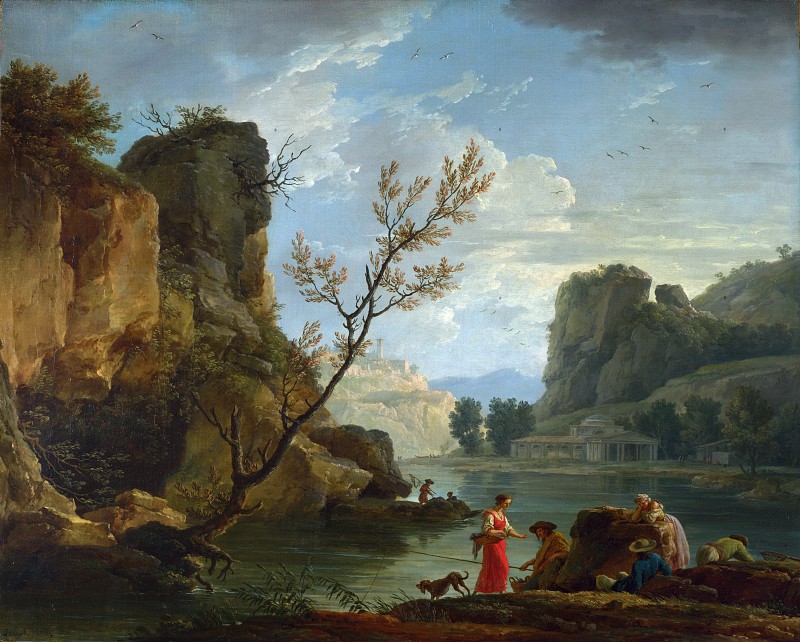 克劳德·约瑟夫·贝内特(claude joseph vernet)-渔夫河 高清下载