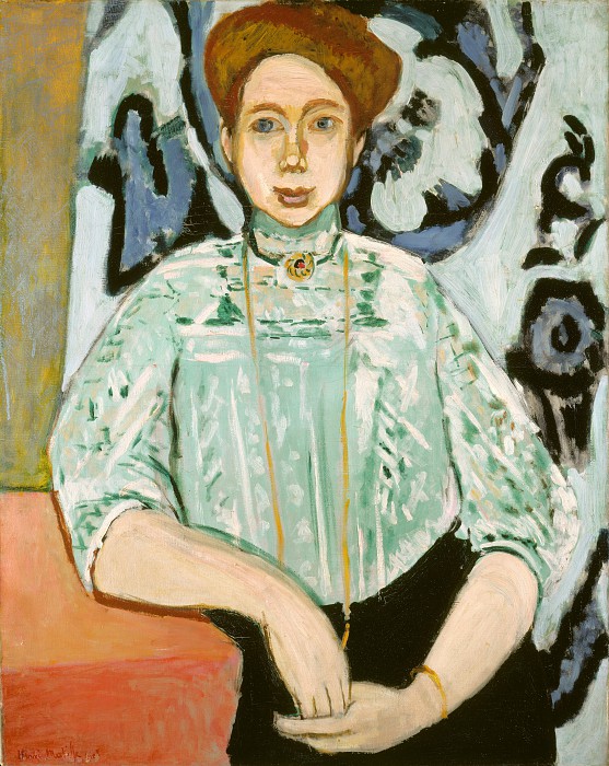 法国画家亨利·马蒂斯（Henri Matisse，1869—1954）-Greta Molle的肖像 高清下载