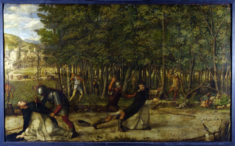 意大利画家乔凡尼·贝里尼（Giovanni Bellini）–暗杀圣彼得道者 高清下载