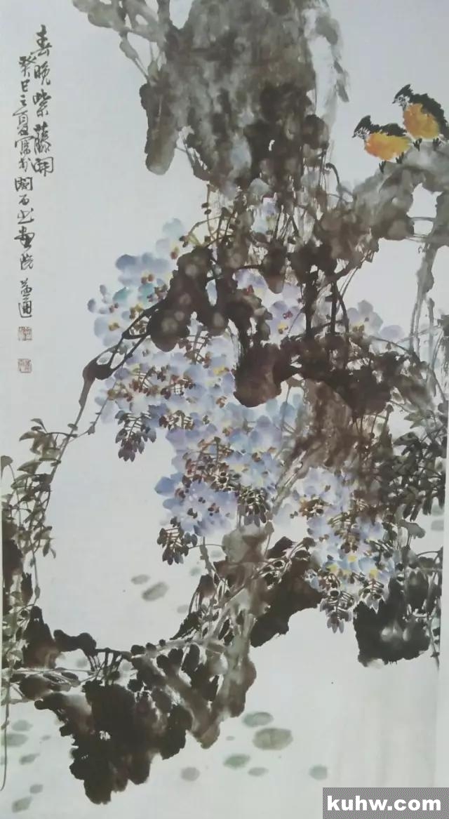 紫藤画法