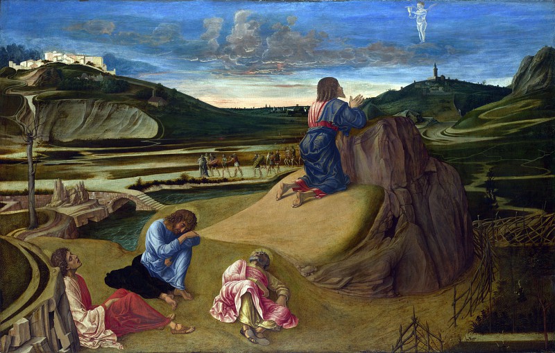 意大利画家乔凡尼·贝里尼（Giovanni Bellini）–花园中的痛苦 高清下载
