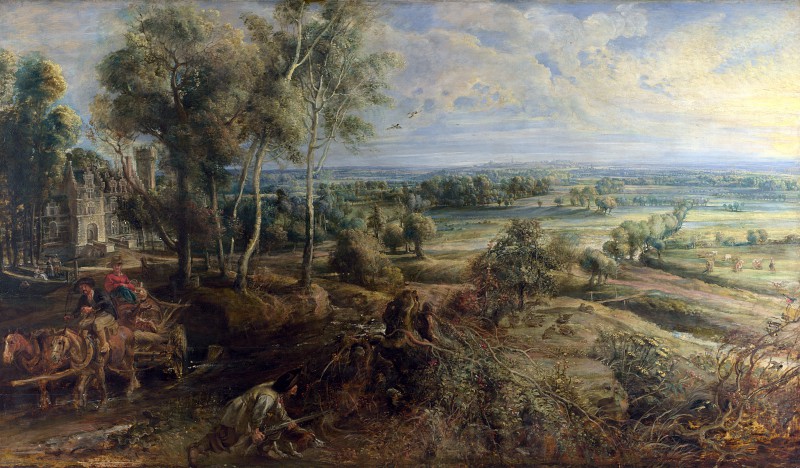 彼得·保罗·鲁本斯（Peter Paul Rubens）–清晨Het Steen的风景 高清下载