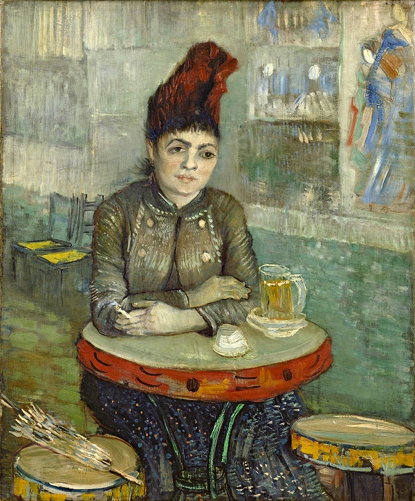 文森特·梵高（Vincent van Gogh）作品《铃鼓咖啡馆中的阿格斯蒂娜·塞加托里》