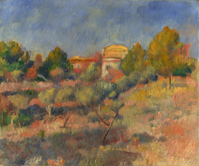 皮埃尔·奥古斯特·雷诺阿（Pierre-Auguste Renoir）-贝尔维尤鸽舍油画