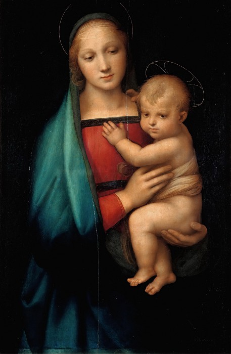 意大利画家拉斐尔（Raphael）–麦当娜·德尔·格兰杜卡 高清作品下载