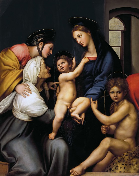 意大利画家拉斐尔（Raphael）–麦当娜戴尔 高清作品下载