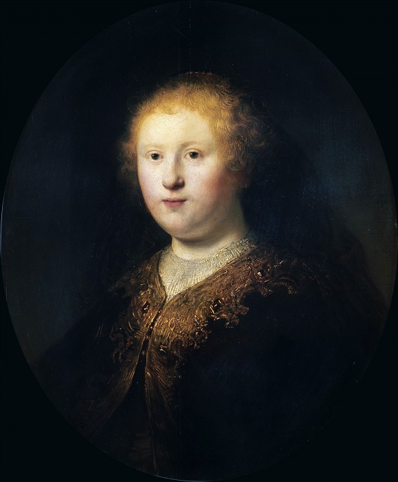 伦勃朗·范·瑞恩（Rembrandt van Rijn）–一名年轻女子的画像 高清下载