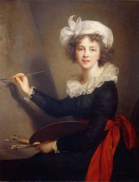 法国画家伊莉莎白·维杰·勒布伦 -自画像高清下载