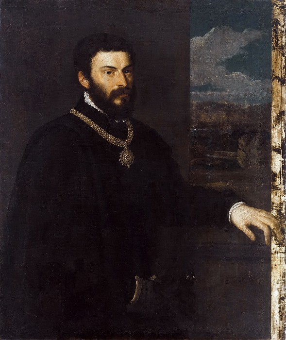 提香（Titian）–安东尼奥·波西亚·布鲁涅拉伯爵肖像 高清下载
