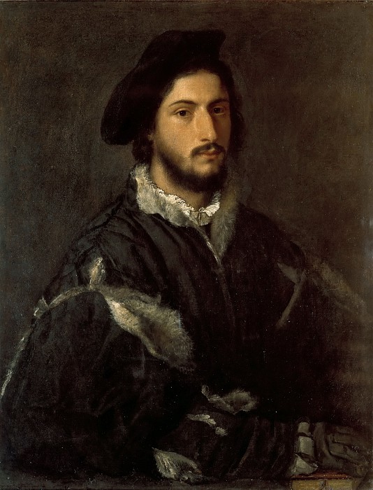 提香（Titian）–绅士的肖像油画高清下载