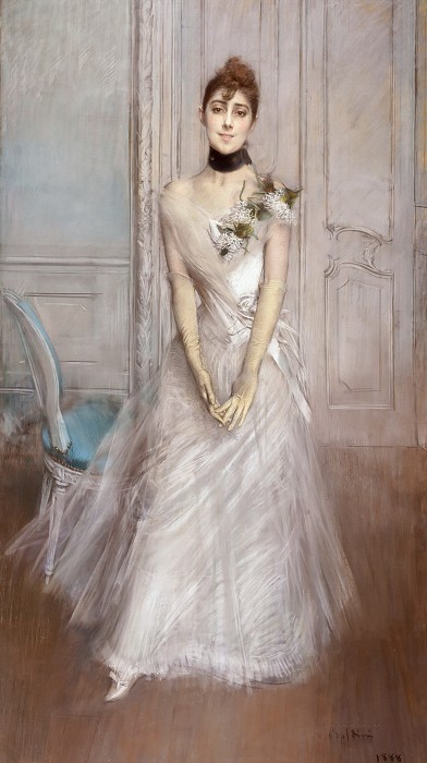 乔瓦尼·博尔迪尼( Giovanni Boldini) –埃米莉安娜·孔查·德·欧萨(Emiliana Concha de Ossa)肖像 高清下载