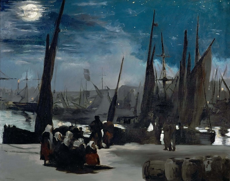 爱德华·马奈（édouard Manet） –1869年在博洛尼亚港口的月光 高清下载