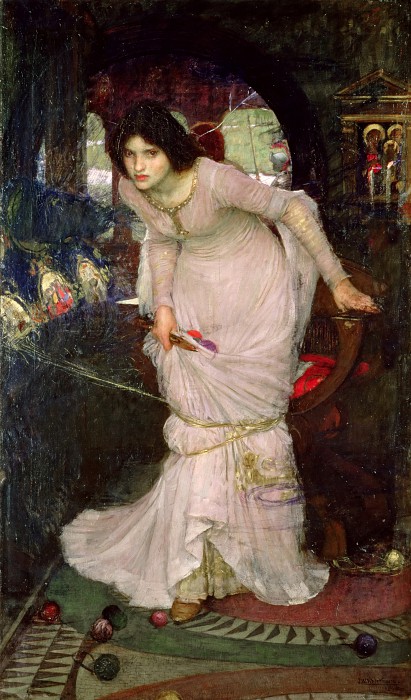 约翰·威廉姆·沃特豪斯( John William Waterhouse) -莎洛特夫人 高清下载