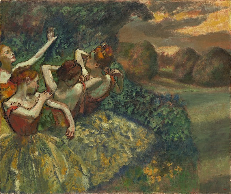 埃德加·德加（Edgar Degas）–四个舞者 高清下载