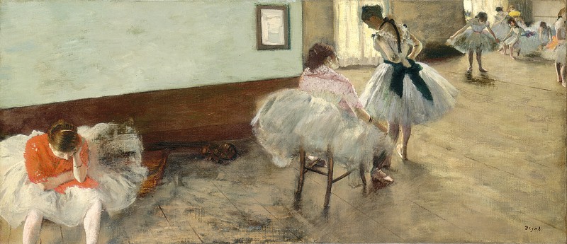 埃德加·德加（Edgar Degas）–舞蹈课 高清下载