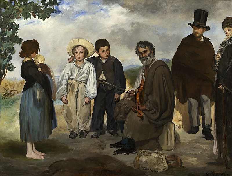 爱德华·马奈（Edouard Manet）–老音乐家 高清下载