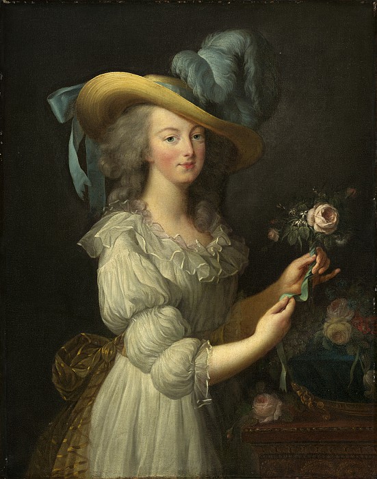 伊丽莎白·路易丝·维吉·勒·布伦(Elisabeth-Louis Vigee Le Brun)-玛丽·安托瓦内特(Marie-Antoinette)高清下载