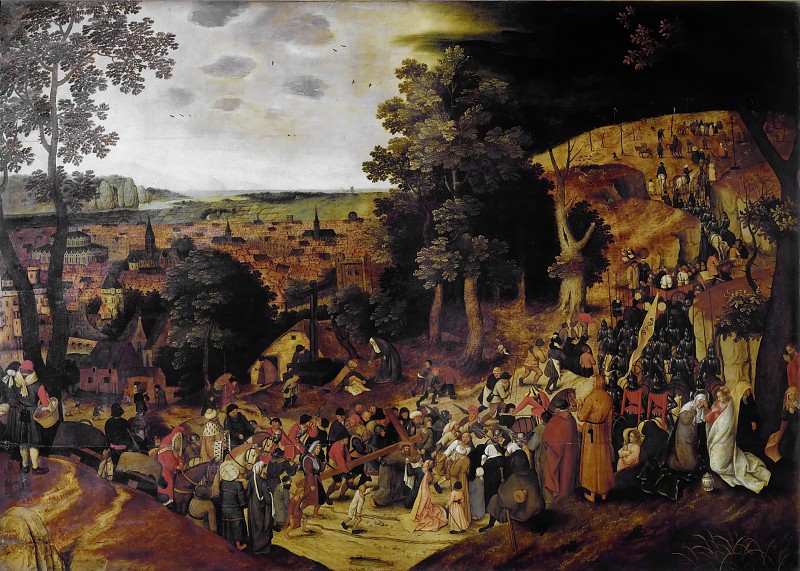 老彼得·勃鲁盖尔（ Pieter Brueghel the Younger） –通往丝毫的道路 1599 高清下载