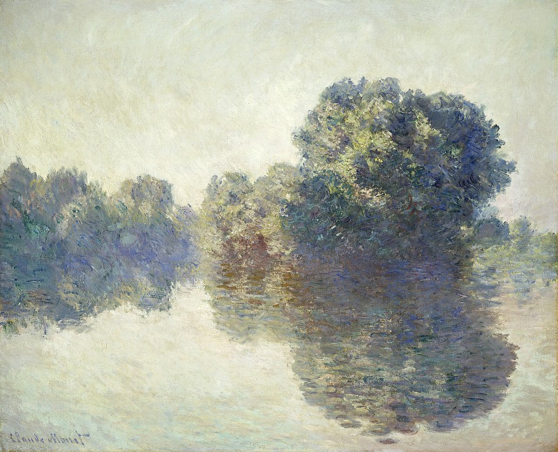 克洛德·莫奈（Claude Monet）-1897年吉维尼的塞纳河 油画高清