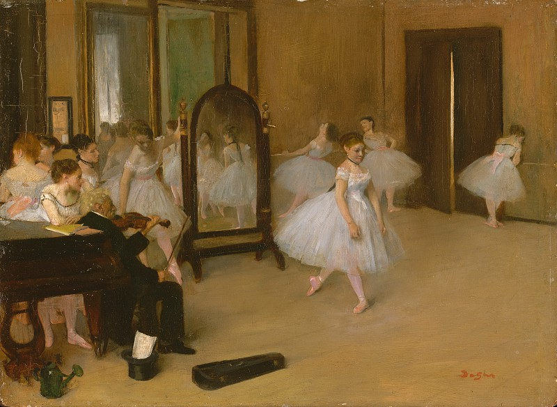 埃德加·德加（Edgar Degas）–舞蹈班 高清下载
