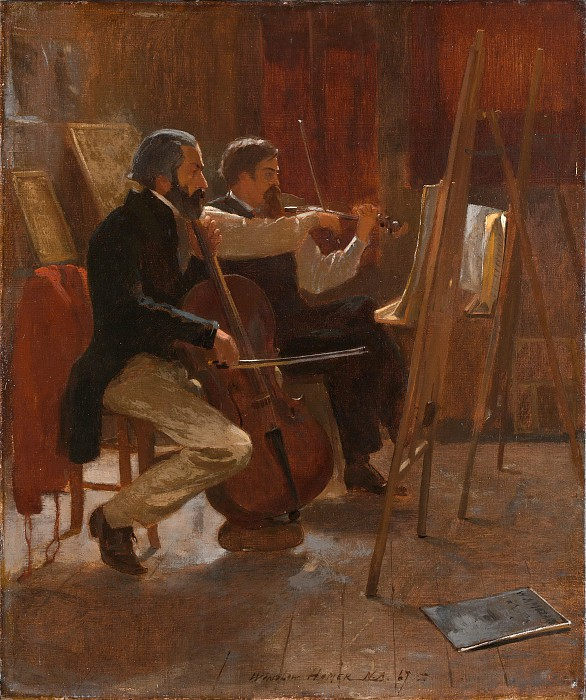 温斯洛·荷马（ Winslow Homer）–工作室 油画高清下载
