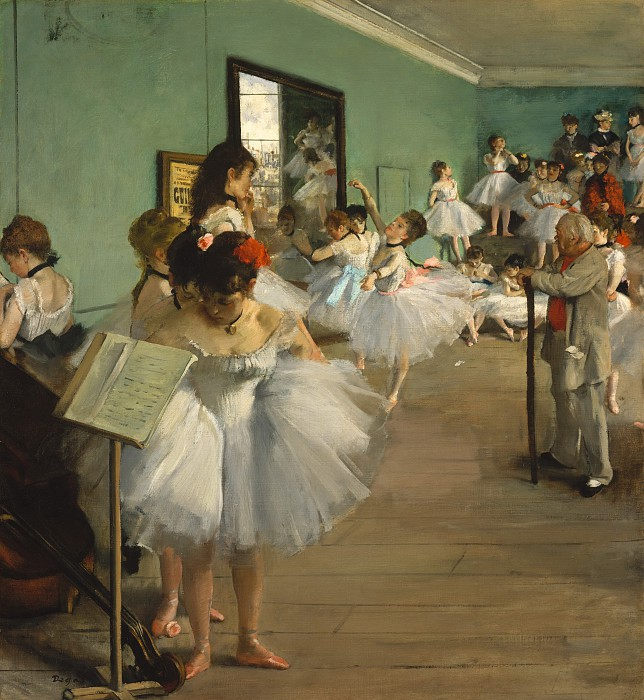 埃德加·德加 （ Edgar Degas）-舞蹈课 高清下载