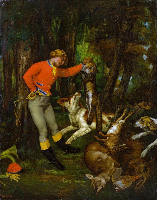 古斯塔夫·库尔贝（Gustave Courbet）–亨特 高清油画下载