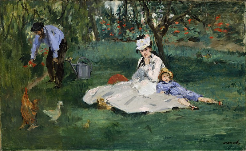 爱德华·马奈（édouard Manet）–阿根廷花园里的莫奈家族 下载