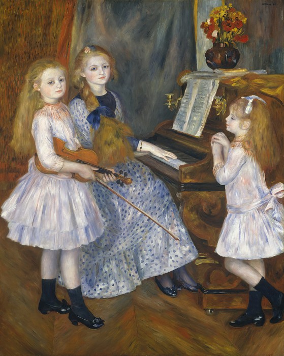 皮埃尔·奥古斯特·雷诺阿（Auguste Renoir）–卡图尔·门德斯（CathulleMendès）的女儿 油画作品