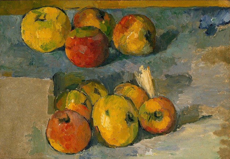 保罗·塞尚（Paul Cézanne）–苹果 名家油画下载