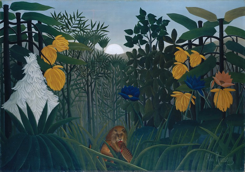 亨利·卢梭（Henri Rousseau）（法国，拉瓦尔1844–1910年巴黎）–狮子的盛宴作品