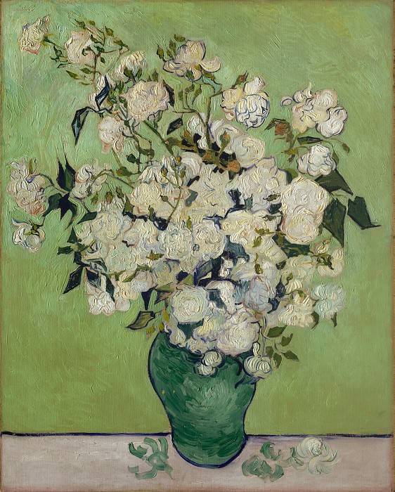 文森特·梵高（Vincent van Gogh）–玫瑰 油画作品高清下载