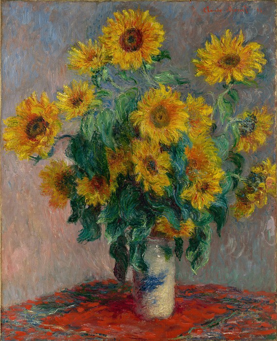 克洛德·莫奈（Claude Monet–向日葵花束 高清下载