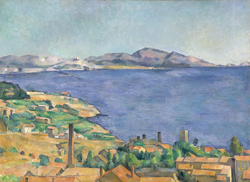 保罗·塞尚（Paul Cézanne）–从马斯克看马赛海湾 油画