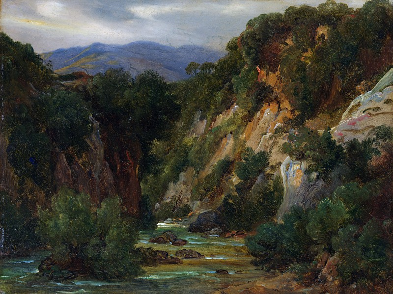 安德烈·吉鲁（AndréGiroux）–苏比亚科的阿尼内河 油画下载