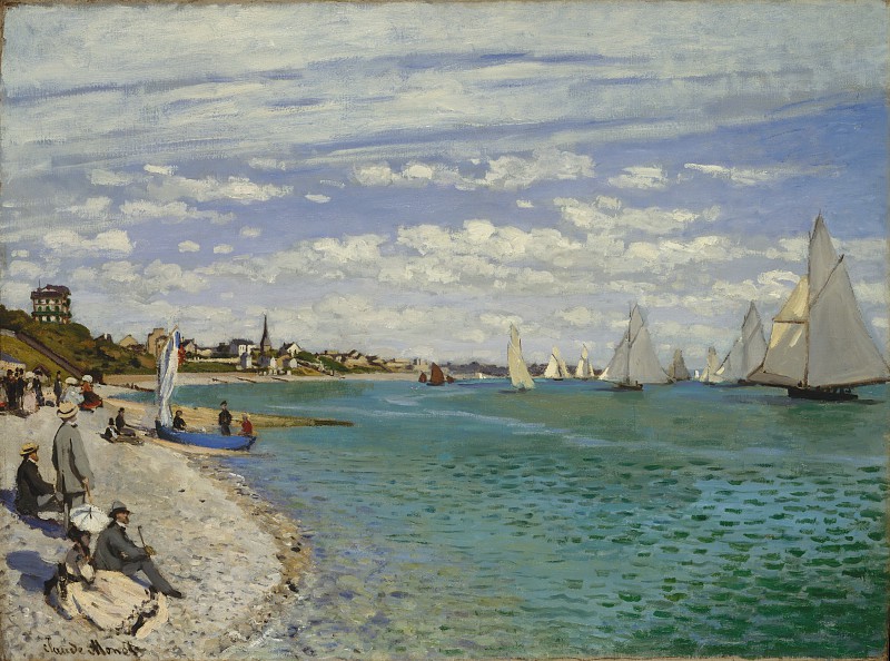 克洛德·莫奈(Claude Monet)–圣阿德斯的帆船赛 油画